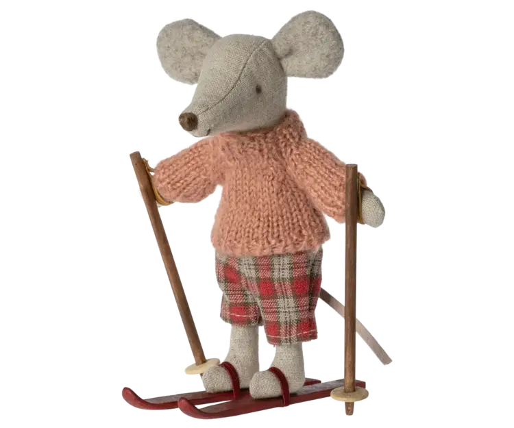 Maileg Maileg Winter Mouse with Ski Set, Big Sister
