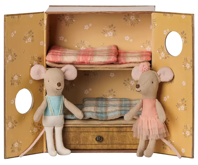 Maileg Ballet Mice in Dance Studio, Little Sis and Bro