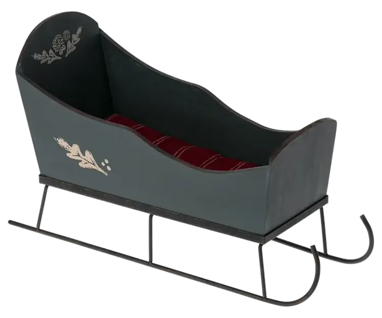 Maileg Sleigh, Medium - GREEN