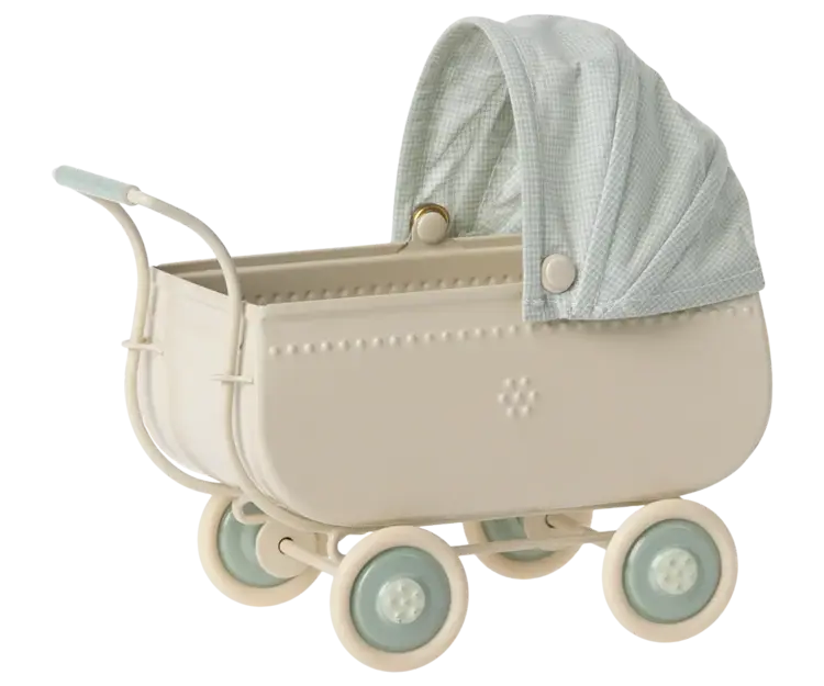 Maileg Pram, Micro - BLUE