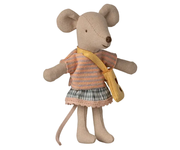 Maileg Little Sister Mouse With Bag