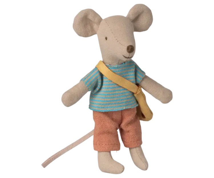 Maileg Little Brother Mouse with Bag