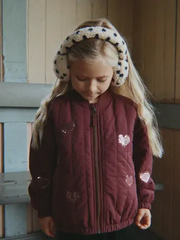 Konges Sløjd JUNO SEQUIN BOMBER JACKET- decadent chocolate