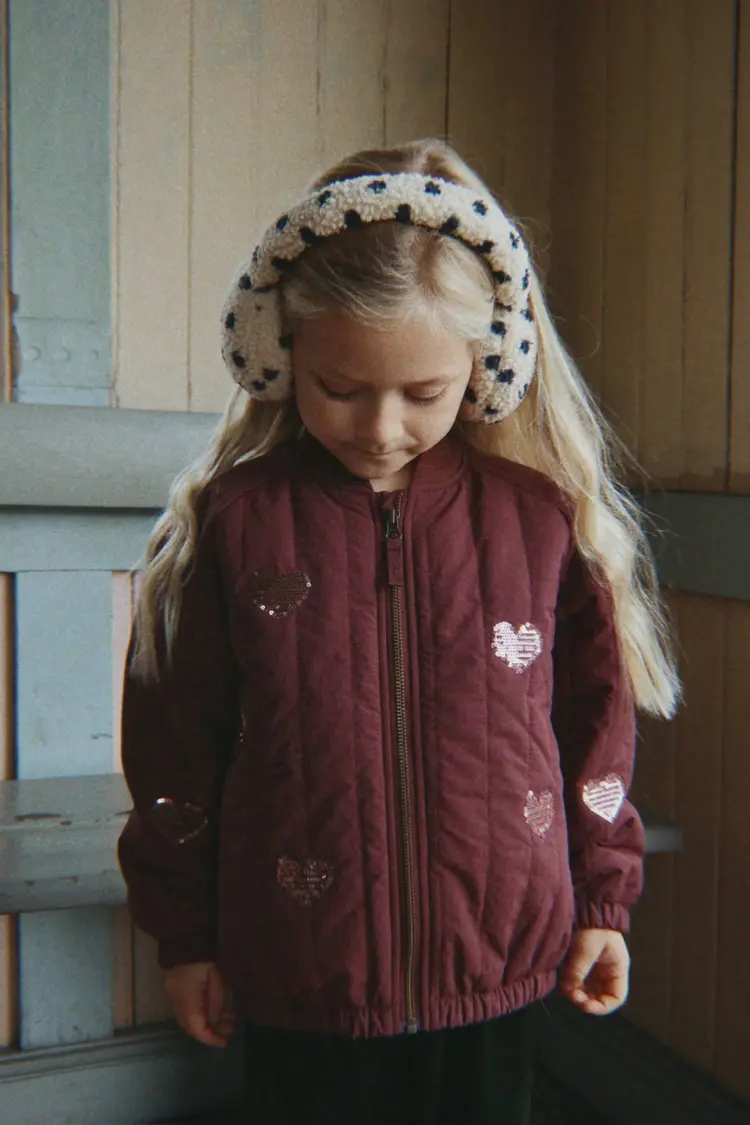 Konges Sløjd JUNO SEQUIN BOMBER JACKET- decadent chocolate