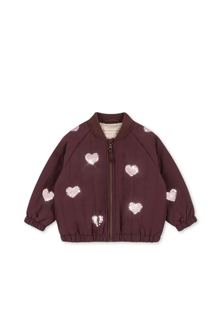 Konges Sløjd JUNO SEQUIN BOMBER JACKET- decadent chocolate