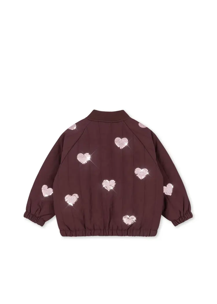 Konges Sløjd JUNO SEQUIN BOMBER JACKET- decadent chocolate
