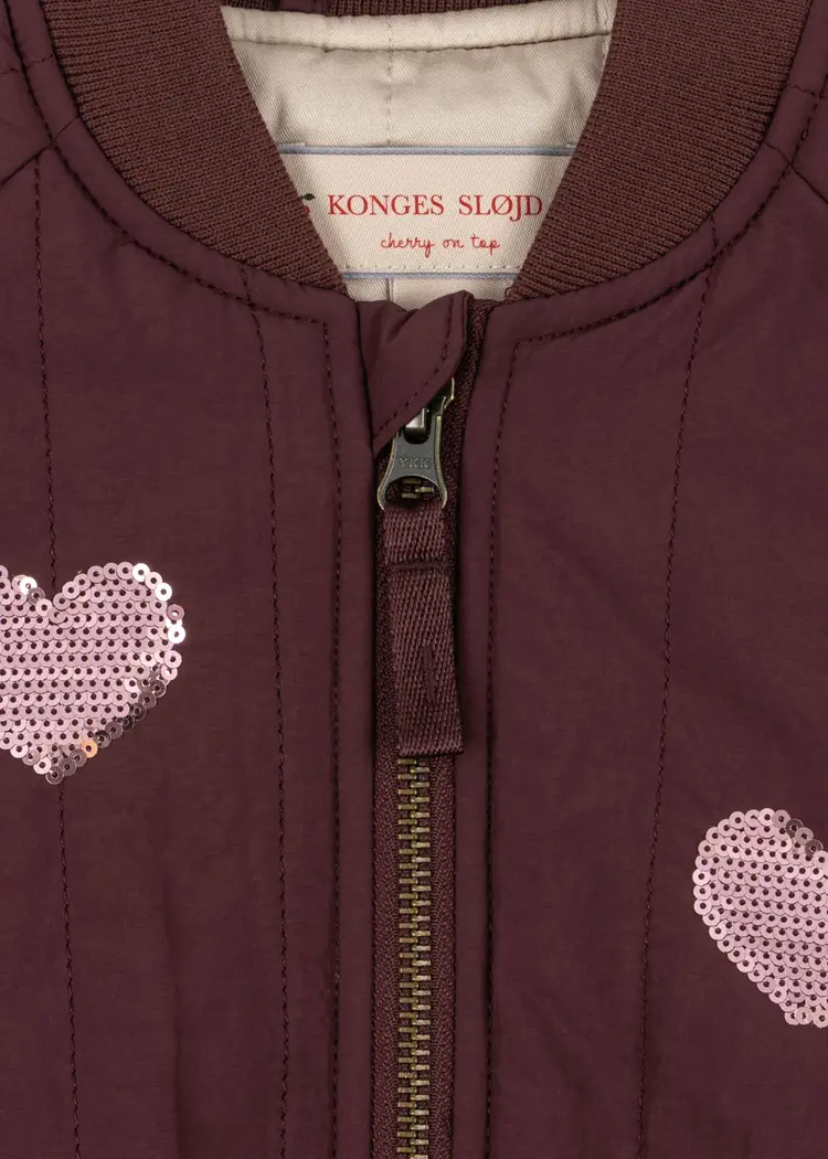 Konges Sløjd JUNO SEQUIN BOMBER JACKET- decadent chocolate