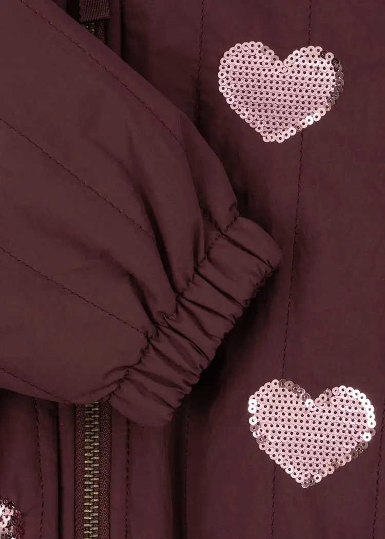 Konges Sløjd JUNO SEQUIN BOMBER JACKET- decadent chocolate