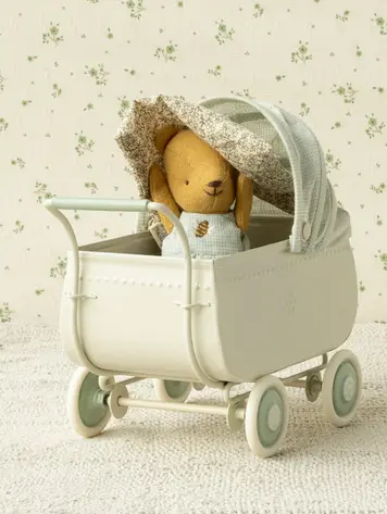 Maileg Pram, Micro - BLUE