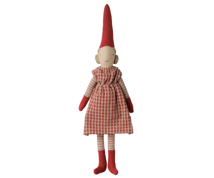 Maileg Pixy, Size 1 - Girl - RED DRESS