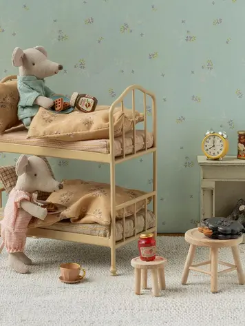 Maileg Bunk Bed, Mouse - WHEAT