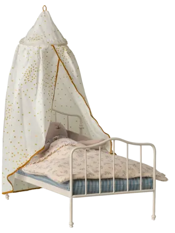 Maileg Bed Canopy, Miniature - OFF WHITE