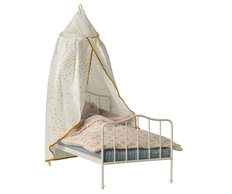 Maileg Bed Canopy, Miniature - OFF WHITE