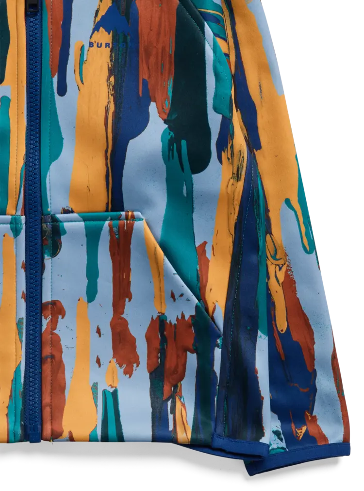 Burton Toddlers' Crown Weatherproof Full-Zip Fleece- Paint Stripe