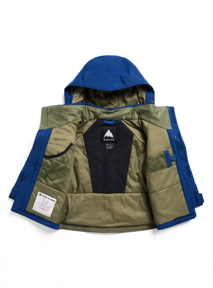 Burton Toddlers' Ascutney 2L Jacket - Twilight Blue / Forest Moss BLUE/MOSS