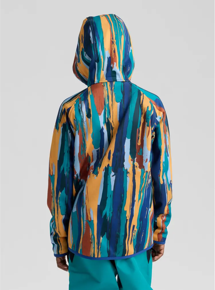 Burton Kids' Crown Weatherproof Full-Zip Fleece- Paint Stripe