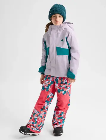 Burton Kids' Ascutney 2L Jacket- Moondust Purple / Pacific Teal