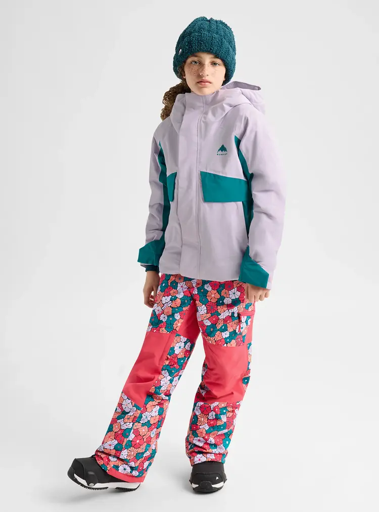 Burton Kids' Ascutney 2L Jacket- Moondust Purple / Pacific Teal