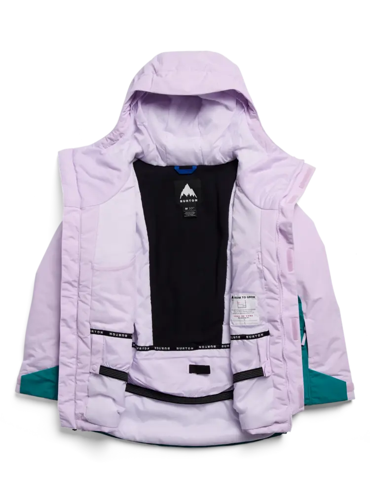 Burton Kids' Ascutney 2L Jacket- Moondust Purple / Pacific Teal