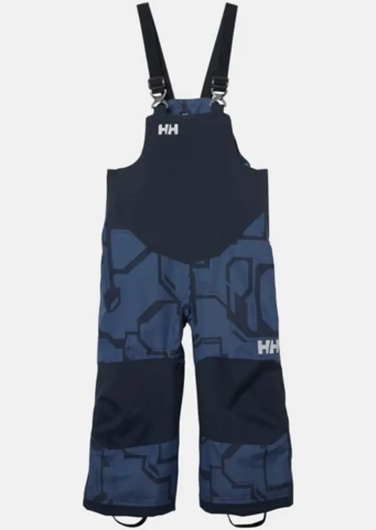 Helly Hansen Kids' Rider 2.0 Insulated Ski Bib- Dark Blue AOP