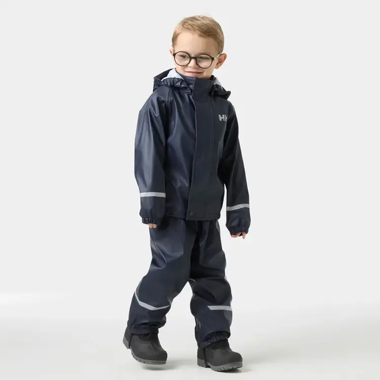 Helly Hansen Kids' Bergen 2.0 Rain Set - NAVY