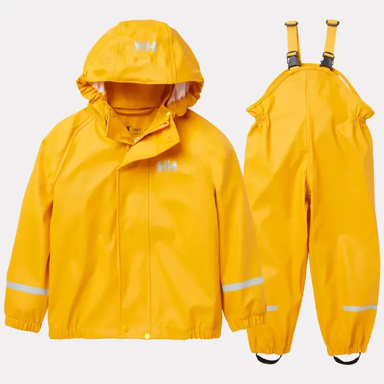 Helly Hansen Kids' Bergen 2.0 Rain Set- YELLOW