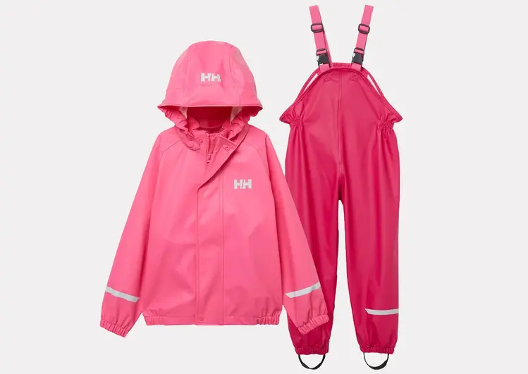 Helly Hansen Kids' Bergen 2.0 Rain Set - Cranberry
