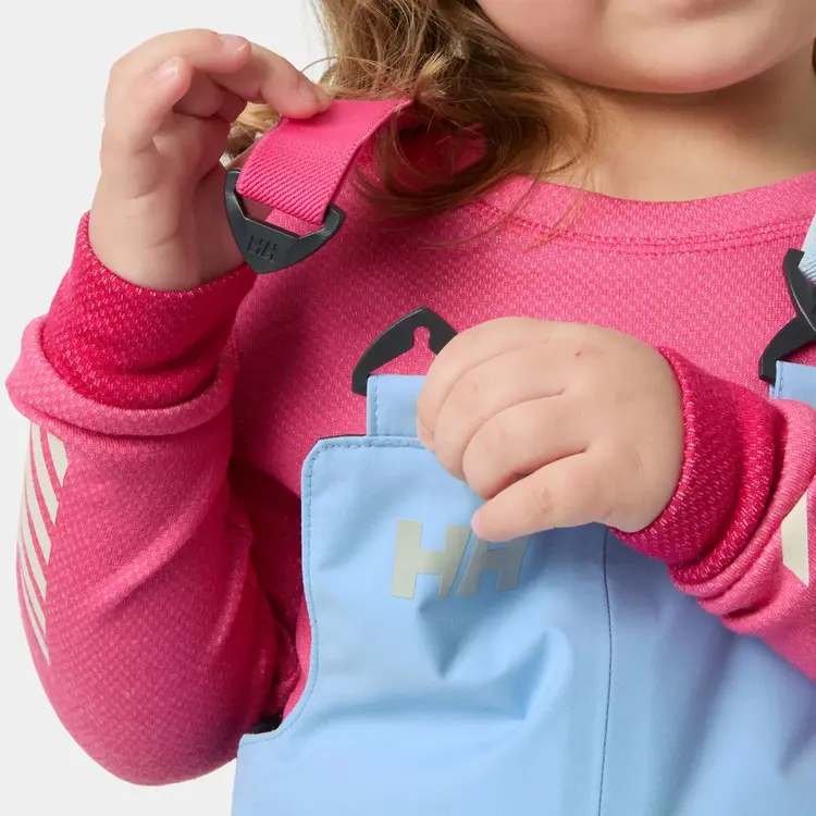 Helly Hansen Kids' Rider 2.0 Insulated Ski Bib- Bright Blue AOP