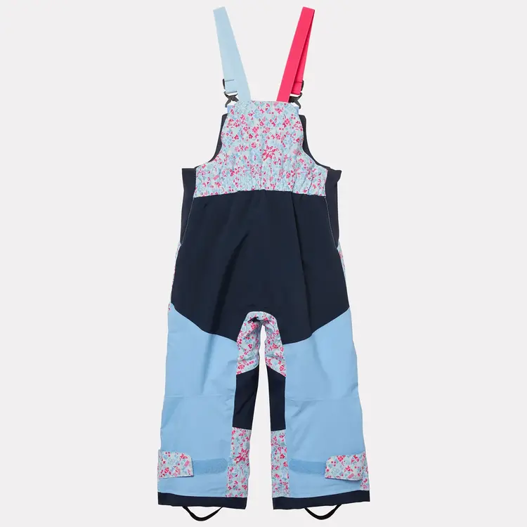 Helly Hansen Kids' Rider 2.0 Insulated Ski Bib- Bright Blue AOP