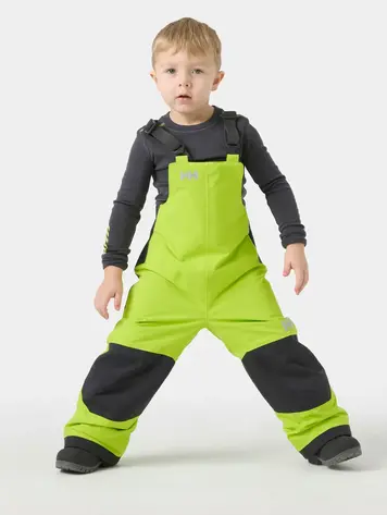 Helly Hansen Kids' Rider 2.0 Insulated Ski Bib- Luminous Green