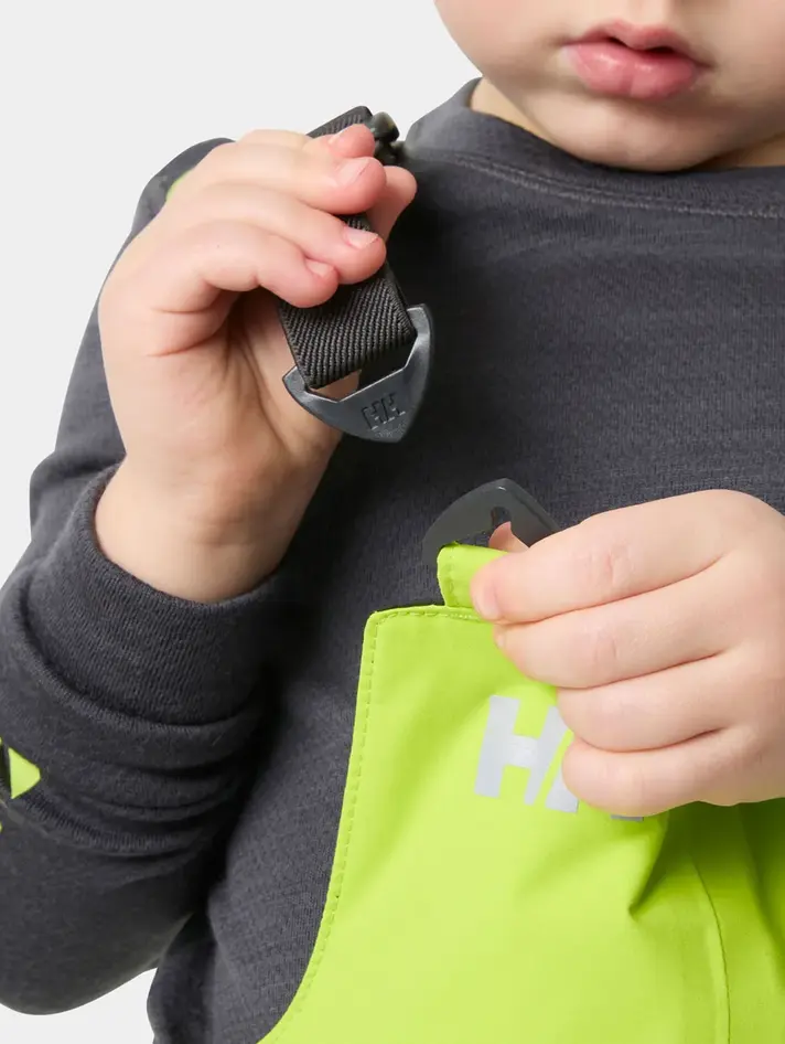 Helly Hansen Kids' Rider 2.0 Insulated Ski Bib- Luminous Green