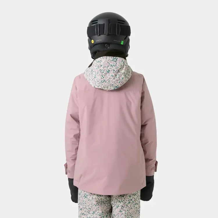 Helly Hansen Girls' Stellar Ski Jacket 2.0- Purple Clay AOP