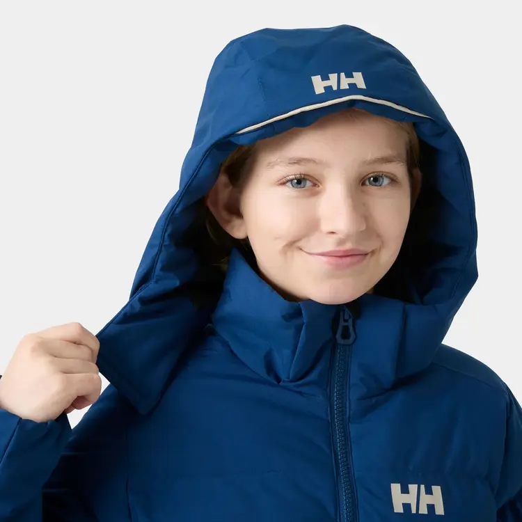 Helly Hansen Girls' Nora Short Puffy Ski Jacket- Dark Blue