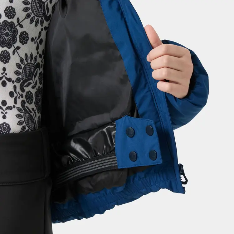 Helly Hansen Girls' Nora Short Puffy Ski Jacket- Dark Blue
