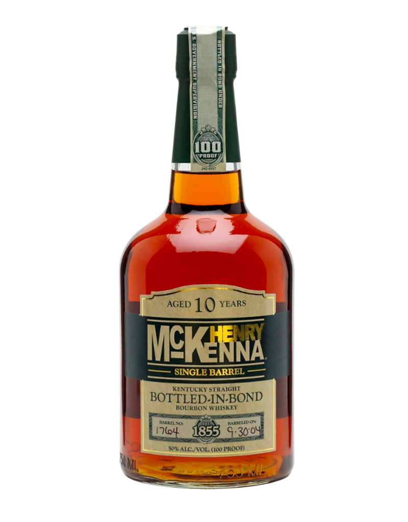 Henry McKenna, 10-Year Bottled-in-Bond Single Barrel Kentucky Straight Bourbon - 750mL