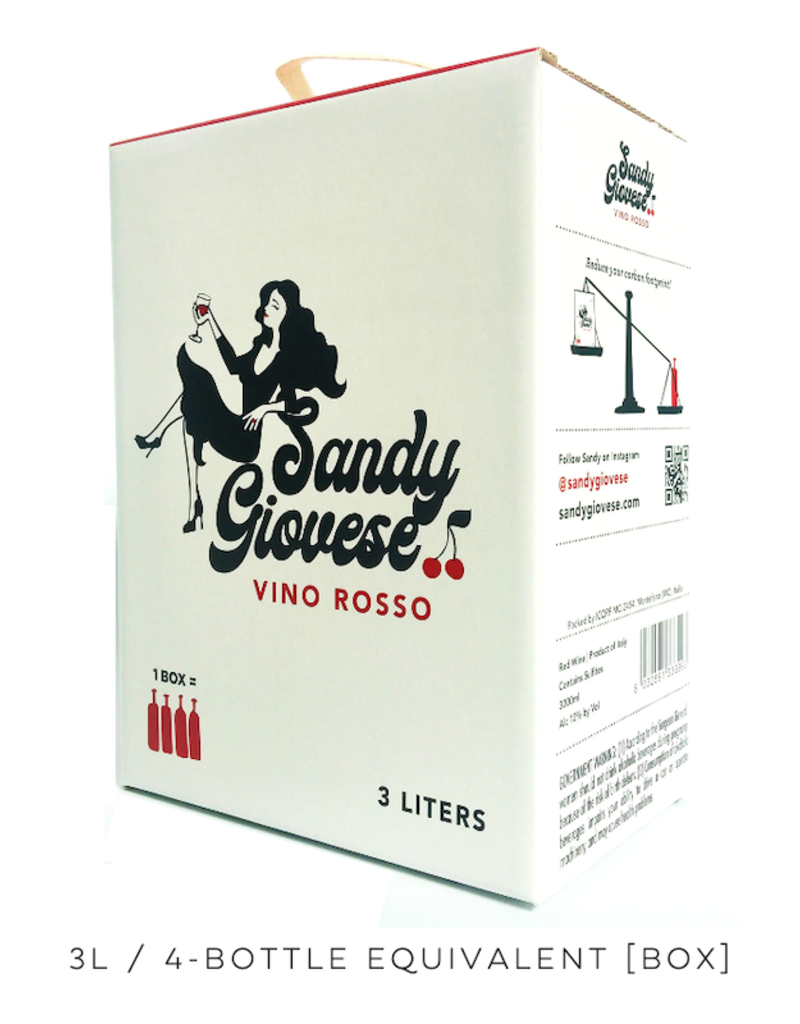 Italy Sandy Giovese, Sangiovese Vino Rosso - 3L Box