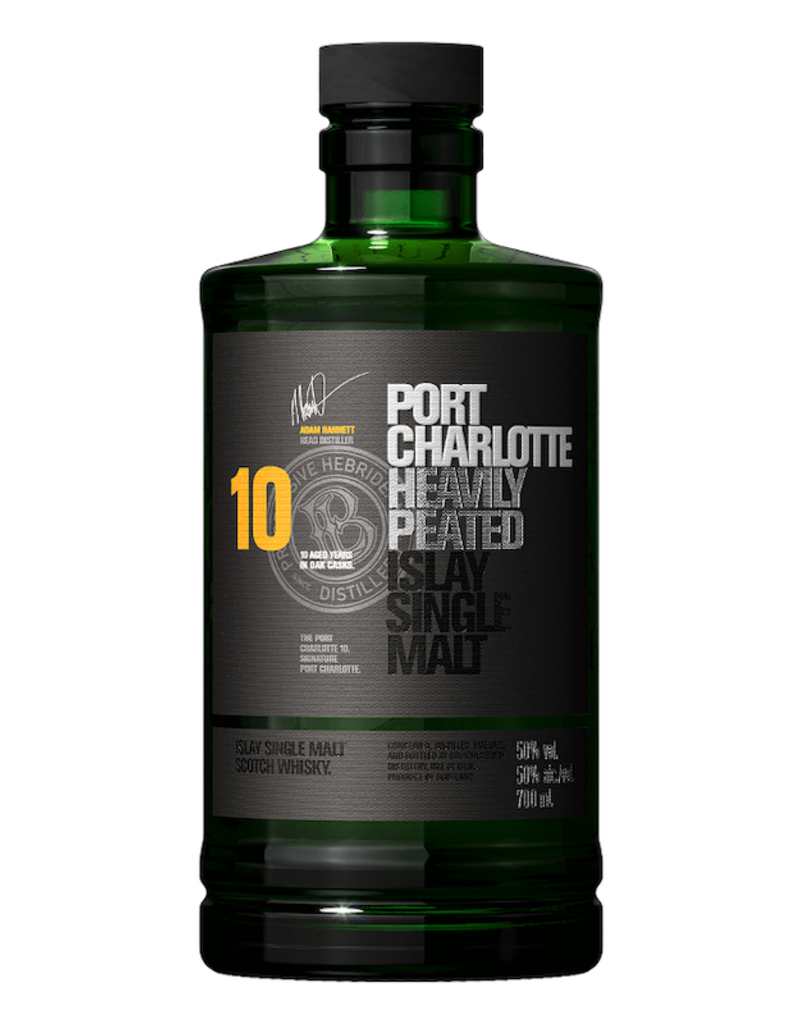 Bruichladdich, 10-Year 'Port Charlotte' Heavily Peated Single-Malt Scotch - 750mL