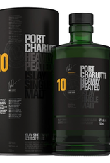Bruichladdich, 10-Year 'Port Charlotte' Heavily Peated Single-Malt Scotch - 750mL