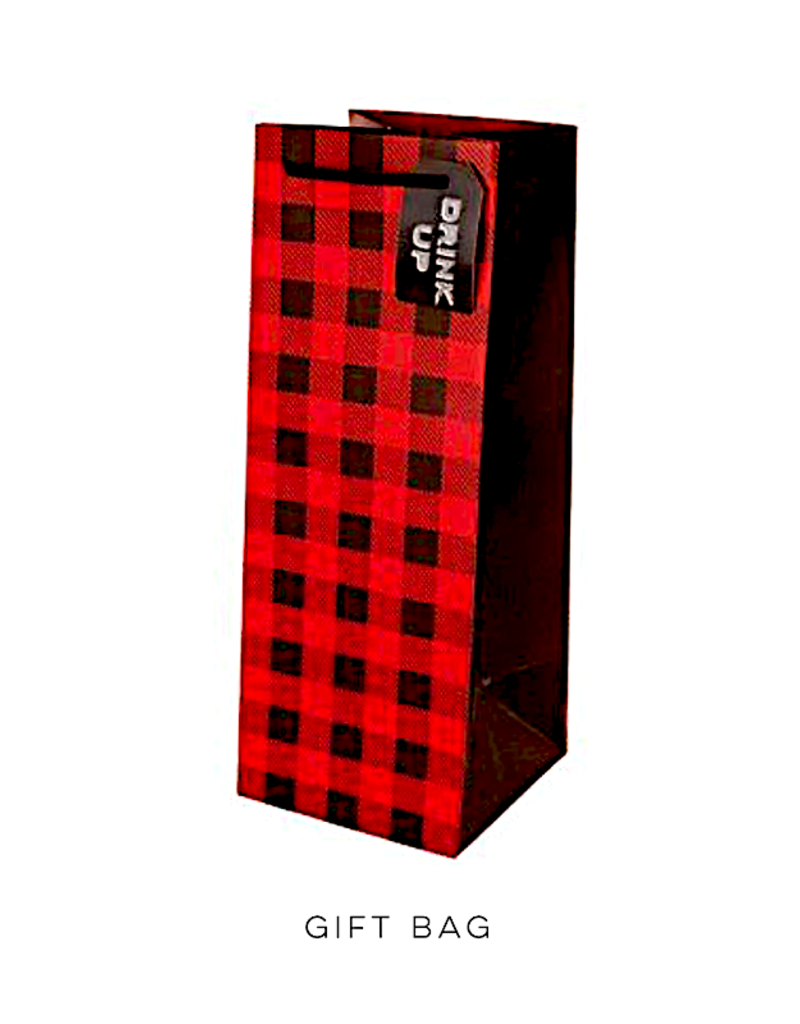 Buffalo Plaid Red+ Black Gift Bag