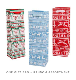 Winter Sweater Gift Bag - Assorted