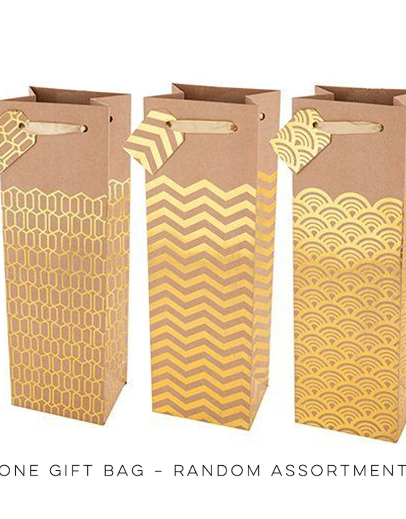 Assorted Kraft & Gold Foil Gift Bag