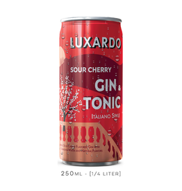 Luxardo, Sour Cherry Gin + Tonic Can - 250mL