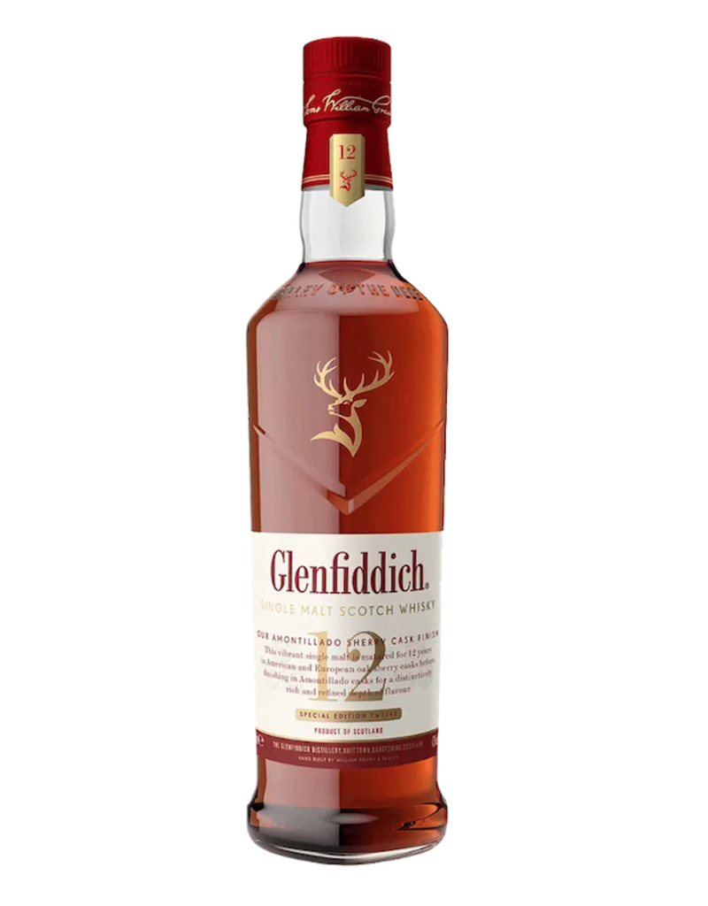 Glenfiddich, 12-Year Amontillado Sherry Cask Single-Malt Scotch - 750mL