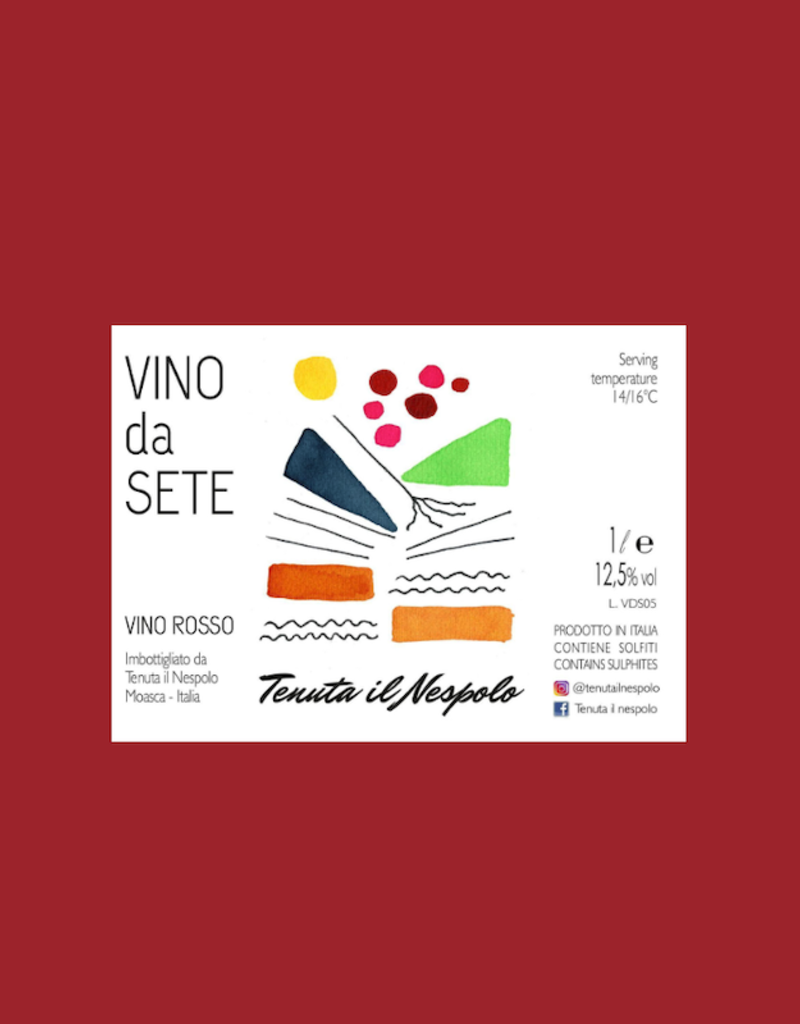 Italy Tenuta il Nespolo, 'Vino da Sete' Vino Rosso 2024 - 1L