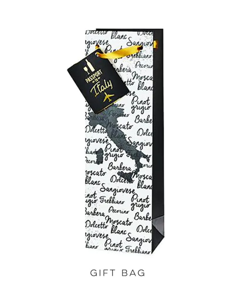 Italy Wine Map Gift Bag