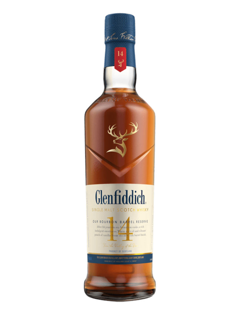 Glenfiddich, 14-Year Bourbon-Barrel Reserve Single-Malt Scotch - 750mL