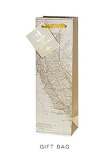 California Wine Map Gift Bag