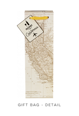 California Wine Map Gift Bag
