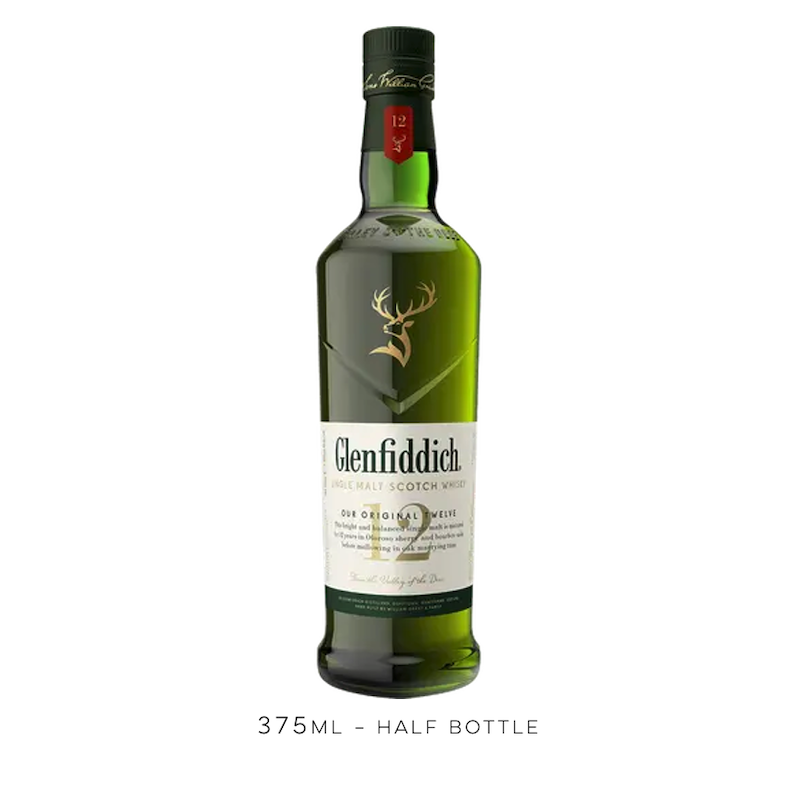 Glenfiddich, 12-Year Single Malt Scotch [Half-Bottle] - 375mL