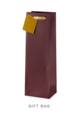 Burgundy Quilted Gift Bag